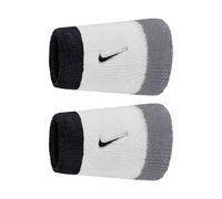 Nike Unisex Swoosh Sweatband (Pack of 2) (White/Grey/Black) - One Size