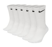 Nike Unisex Tennis Socks, 6er Pack - Cushioned - Training Crew Socks, One Color