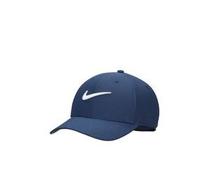 Nike Unisex Training Structured Swoosh Cap, Midnight Navy/White, Size S, Men Midnight Navy/White