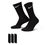 Nike Everyday Lightweight Crew Socks 3 Pairs EU 34-38 Black / White