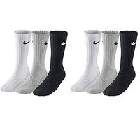Nike Unisex V Cush Crew 3P Value 108 Socks, Multi-Color, L