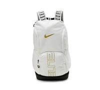 Nike, Unisex, Varsity Elite Backpack (32L), White/Black/Metallic Gold, One Size