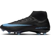 Nike Unisex Zm Superfly 10 Acad Fg/Mg Football Shoe, Black/Ice Blue, UK