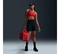 Nike Universa Women's High-Waisted 20.5cm (approx.) Biker Shorts with No Front Seam - Black - Polyester/Elastane XS (UK 4-6)