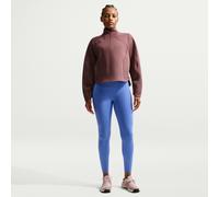 Nike Universa Women's High-Waisted 7/8 Leggings with No Front Seam - Blue - Polyester/Elastane XXL (UK 24-26)