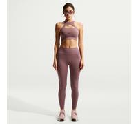 Nike Universa Women's High-Waisted 7/8 Leggings with No Front Seam - Purple - Polyester/Elastane M (UK 12-14)