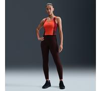Nike Universa Women's High-Waisted 7/8 Leggings with No Front Seam - Red - Polyester/Elastane M (UK 12-14)