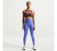 Nike Universa Women's High-Waisted Full-Length Leggings with No Front Seam - Blue - Polyester/Elastane XL (UK 20-22)