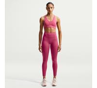 Nike Universa Women's High-Waisted Printed 7/8 Leggings with No Front Seam - Purple - Polyester/Elastane