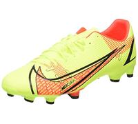 NIKE Vapor 14 Academy FG/MG, Soccer Shoe, Volt/Bright Crimson,