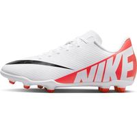 NIKE Vapor 15 Club Soccer Shoe, Bright Crimson White Black, 2 UK