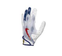 Nike Vapor Jet 8.0 Football Gloves White, Gym Blue, Medium Red