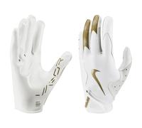 Nike Vapor Jet 8.0 Football Gloves White | White | Met Gold X-Large