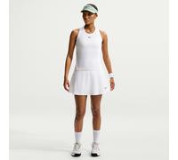 Nike Women's Victory Dri-FIT Flouncy Tennis Skirt - White/Black - Size: Large