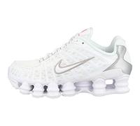 Nike W Nike Shox Tl, Women’s Track & Field Shoes, Multicolour (White/White/Metallic Silver/Max Orange 000), 7 UK (41 EU)
