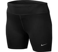 Nike W Nk Fast Short 7In Plus Sport Shorts - Black/(Reflective Silver), 2x