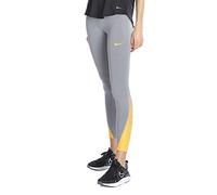 Nike W Nk Fast Tight Runway Sport Trousers - Particle Grey/(Laser Orange), M
