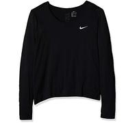 Nike W Nk Infinite Top LS Long Sleeved T-Shirt - Black/(Reflective Silver), X-Large