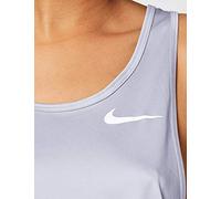 NIKE W Nk Miler Tank Racer Tank Top - Lavender Mist/(Reflective Silver), M