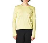 Nike W Nk Miler Top LS Long Sleeved T-Shirt - Limelight/(Reflective Silver), X-Large