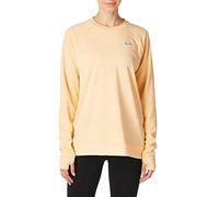 Nike W Nk PACER Crew Long Sleeved T-Shirt - Melon Tint/Heather/(Reflective Silver), X-Small