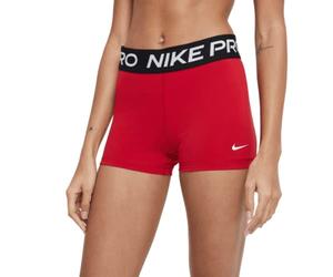 Nike - W NP 365 Short 3", Women's Shorts, Gym Red/Black/White, L