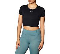 Nike W Np Aeroadpt Ss Crop Top Tank Top - Photon Dust/Black/(Metallic Silver), M