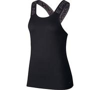 Nike W Np Dry Elastika Tank Ess Tank Top - Black/Black/(Thunder Grey), X-Large