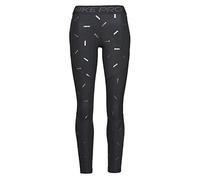 Nike W Np Tight Toss Print Sport Trousers - Black/(Dark Smoke Grey), Large