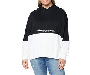 Nike W Nsw Po Hoodie Ft Archive Rmx Sweatshirt - Black/White/Small