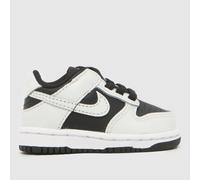Nike White & Black Dunk Low Toddler Trainers UK 4.5 (EU 21)