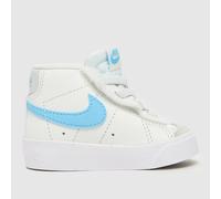 Nike White & Blue Blazer Mid 77 Boys Toddler Trainers UK 2.5 (EU 18½)