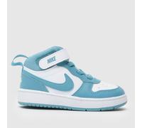 Nike White & Blue Court Borough Mid 2 Toddler Trainers UK 3.5 (EU 19½)