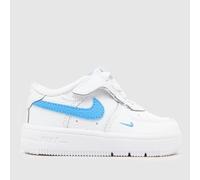 Nike White & Blue Force 1 Low EasyOn Boys Toddler Trainers UK 2.5 (EU 18½)