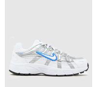 Nike White & Blue P-6000 Junior Trainers UK 2 (EU 34)