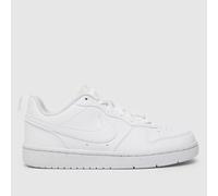 Nike Borough Low 2 SE Jnr Trainers 4 Triple White