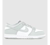 Nike White & grey Dunk Low Junior Trainers UK 2 (EU 34)