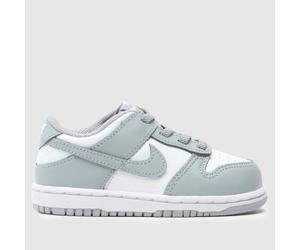 Nike White & grey Dunk Low Toddler Trainers UK 6.5 (EU 23½)