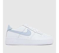 Nike White & Purple Air Force 1 Girls Youth Trainers UK 3 (EU 35½)