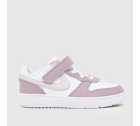 Nike Court Borough Low Recraft (Td) Sneaker, White/Venice/Plum Fog/White, 7.5 UK Child