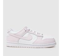Nike White & Purple Dunk Low Girls Junior Trainers UK 1 (EU 33)