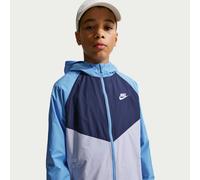 Nike Windrunner Older Kids' Hooded Repel Jacket - Blue - Polyester M