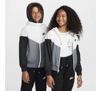 Nike Windrunner Older Kids' Hooded Repel Jacket - White - Polyester XS