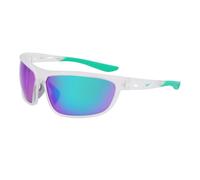 Nike Windtrack Run Sunglasses in Matte Clear/Green Mirror