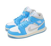 Nike Wmns Air Jordan 1 Mid AJ1 Dark Powder Blue Women Unisex Casual BQ6472-400