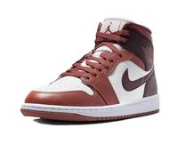 Nike Wmns Air Jordan 1 Mid Shoes Code BQ6472-200, Burgundy White, 5.5 UK