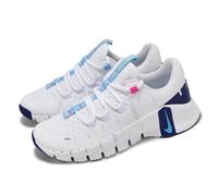 Nike Women's W Free Metcon 5 Training Shoes, White Aquarius Blue Fierce Pink, 6 UK