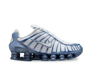 NIKE Wmns Shox TL Women's Sneakers, White/Blue - AR3566-106