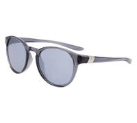 Nike Woman NIKE CITY ELAN DZ7371 021 Sunglasses Plastic Grey dark Silver Round Flash
