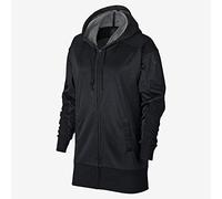 Nike Women Dry Full Zip Hooded Jacket - Htr/Black, Medium
